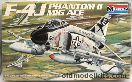 Monogram 1/48 F-4J Phantom II MIG ACE - With Cunningham and Driscoll Markings, 5813 plastic model kit